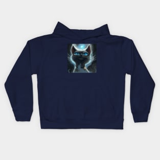 Supreme Cosmic Cat Admires the Universe Kids Hoodie